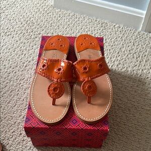 Jack Rogers Vibrant Orange Sandals